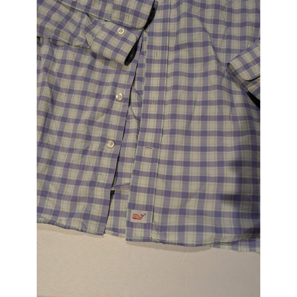 Vineyard Vines Men's Large Performance Murray Shirt Plaid Button Down - Picture 3 of 11